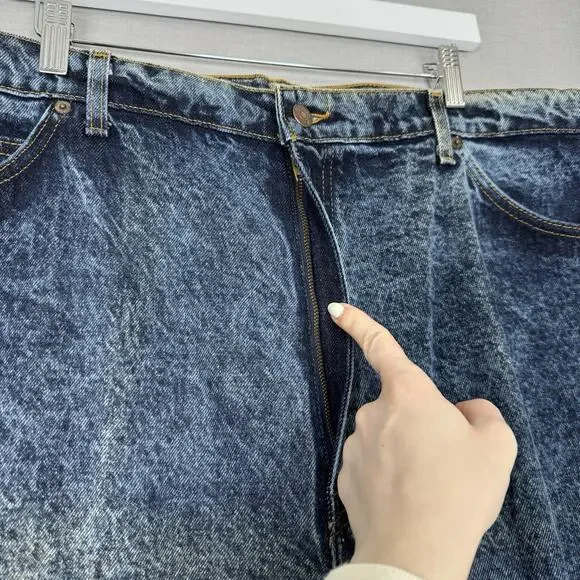 Vintage Levi's Mens Jeans 42x30 Blue Cotton Tapered Leg Deadstock Made in USA - Picture 3 of 16